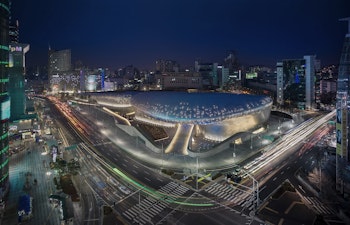 DONGDAEMUN DESIGN PLAZA in Seoul, Korea, Republic of - by Zaha Hadid Architects at ARKITOK