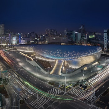 DONGDAEMUN DESIGN PLAZA in Seoul, Korea, Republic of - by Zaha Hadid Architects at ARKITOK