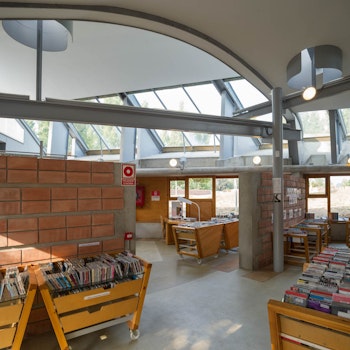 PUBLIC LIBRARY IN PALAFOLLS in Palafolls, Spain - by Miralles Tagliabue EMBT at ARKITOK - Photo #13 