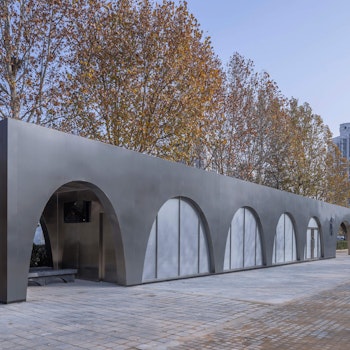 BEIJING OLYMPIC FOREST PARK'S RUNNER'S STATION  in Beijing, China - by TEMP at ARKITOK