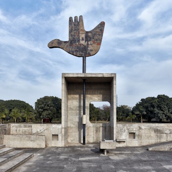 THE MONUMENT OF THE OPEN HAND in Chandigarh, India - by Le Corbusier at ARKITOK