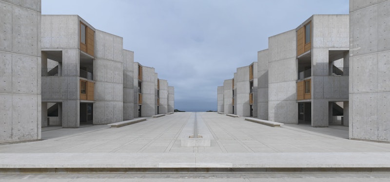 The Salk Institute for Biological Studies by Architect Louis Kahn, San  Diego, California