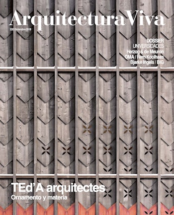 Arquitectura Viva 220 | TEd’A arquitectes. Ornament and Matter at ARKITOK